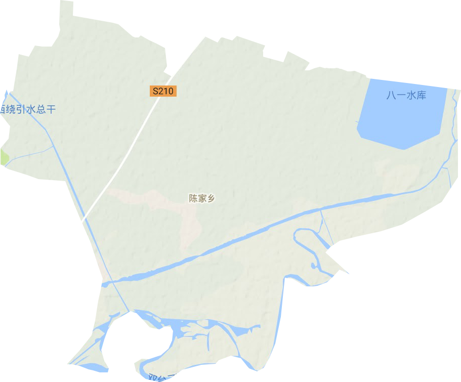 陈家镇地形地图
