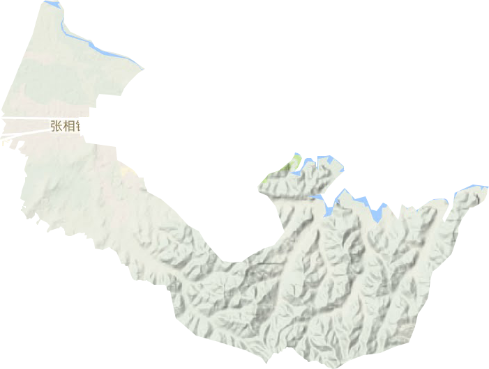 张相镇地形地图