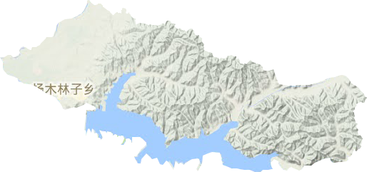 杨木林子镇地形地图