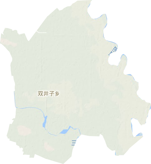 双井子镇地形地图