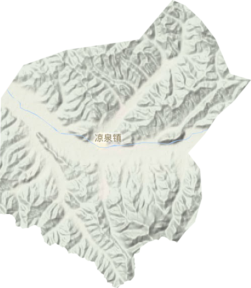 凉泉镇地形地图