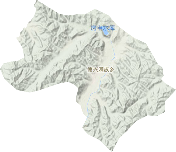 德兴满族乡地形地图