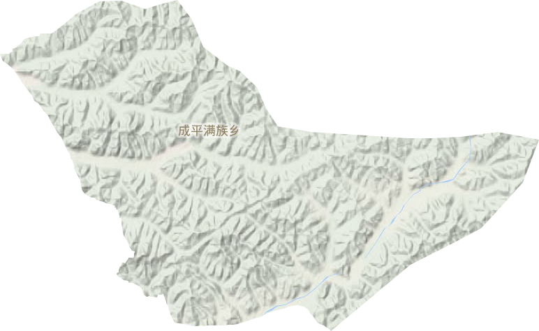 成平满族乡地形地图