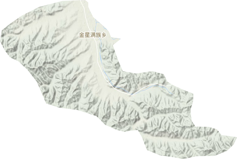 金星满族乡地形地图