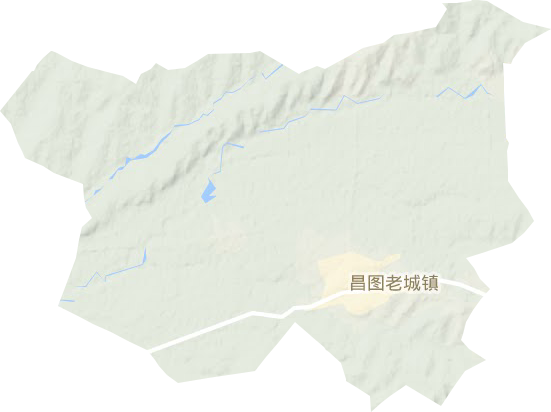 老城镇地形地图
