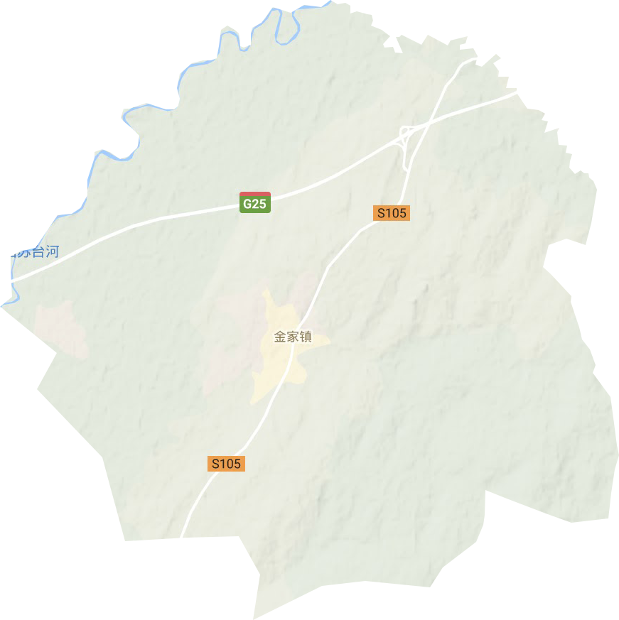 金家镇地形地图