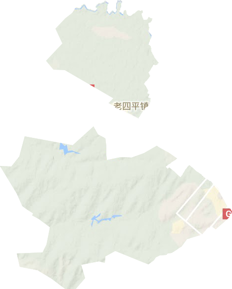 老四平镇地形地图