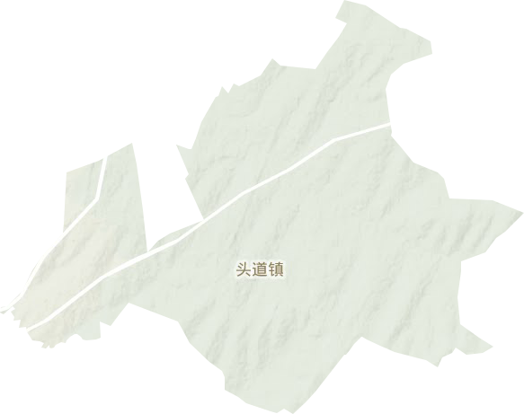 头道镇地形地图