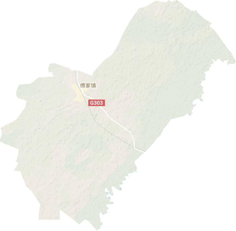 傅家镇地形地图