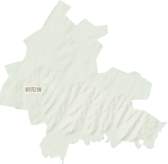 朝阳镇地形地图