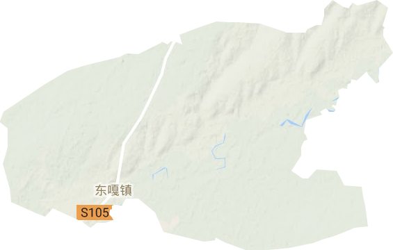 东嘎镇地形地图