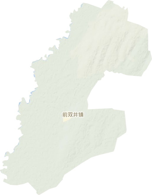 前双井镇地形地图