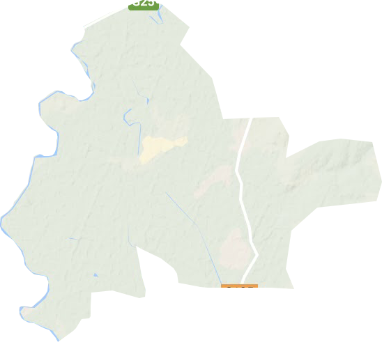 大四家子镇地形地图
