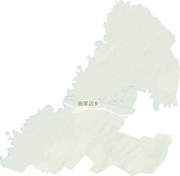 曲家店镇地形地图