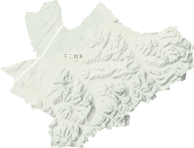 下二台镇地形地图