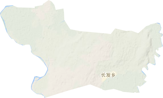 长发镇地形地图