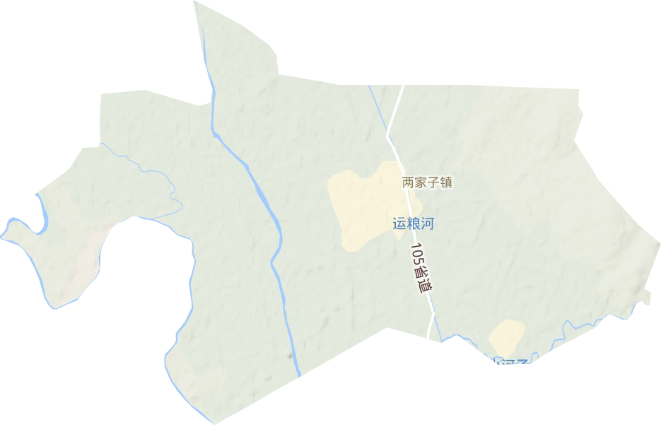 两家子农场地形地图