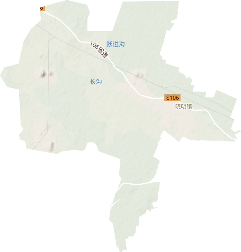 晓明镇地形地图