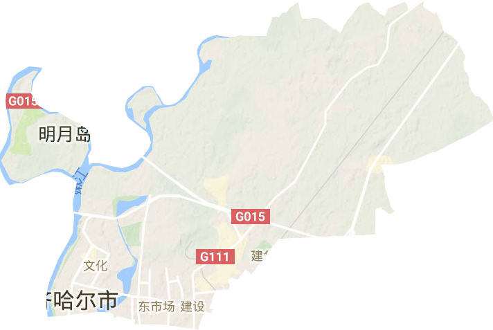 建华区地形地图