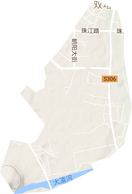 龙山街道地形地图
