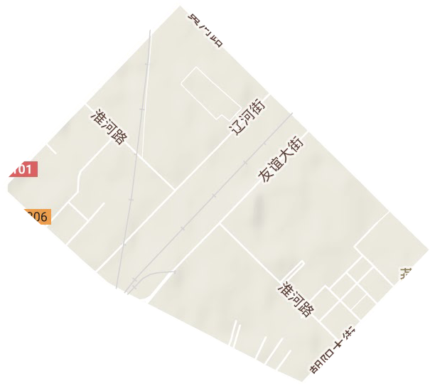 红旗街道地形地图