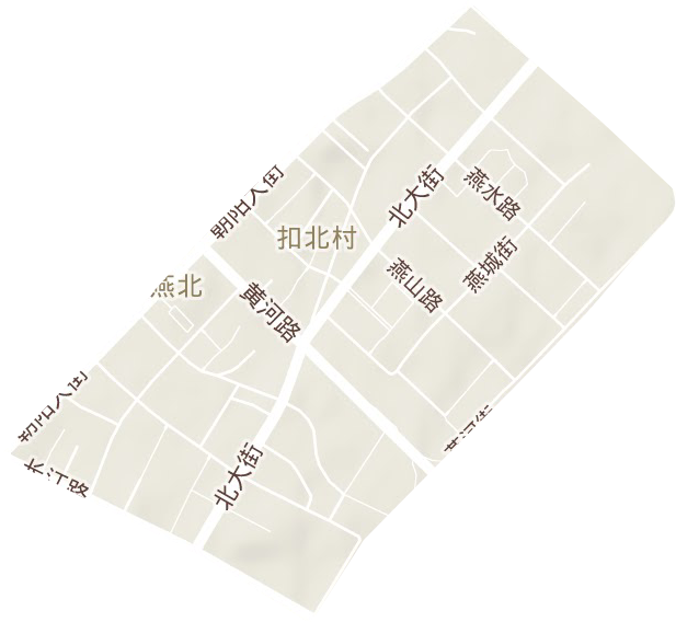 燕北街道地形地图