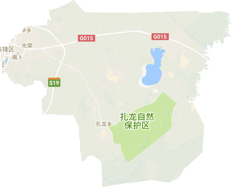 铁锋区地形地图