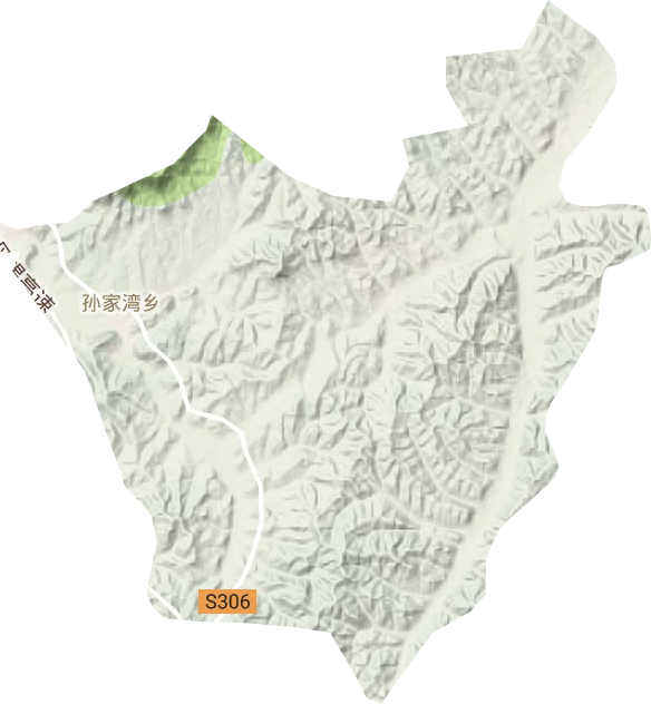 孙家湾镇地形地图