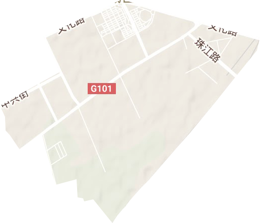 海龙街道地形地图