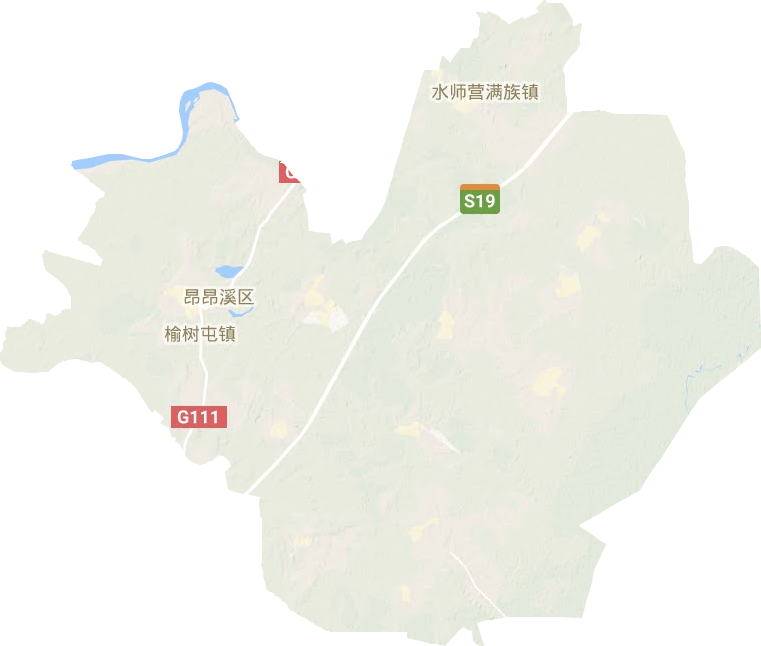 昂昂溪区地形地图