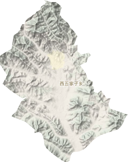 西五家子乡地形地图