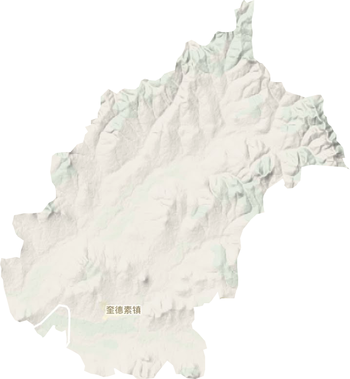奎德素镇地形地图