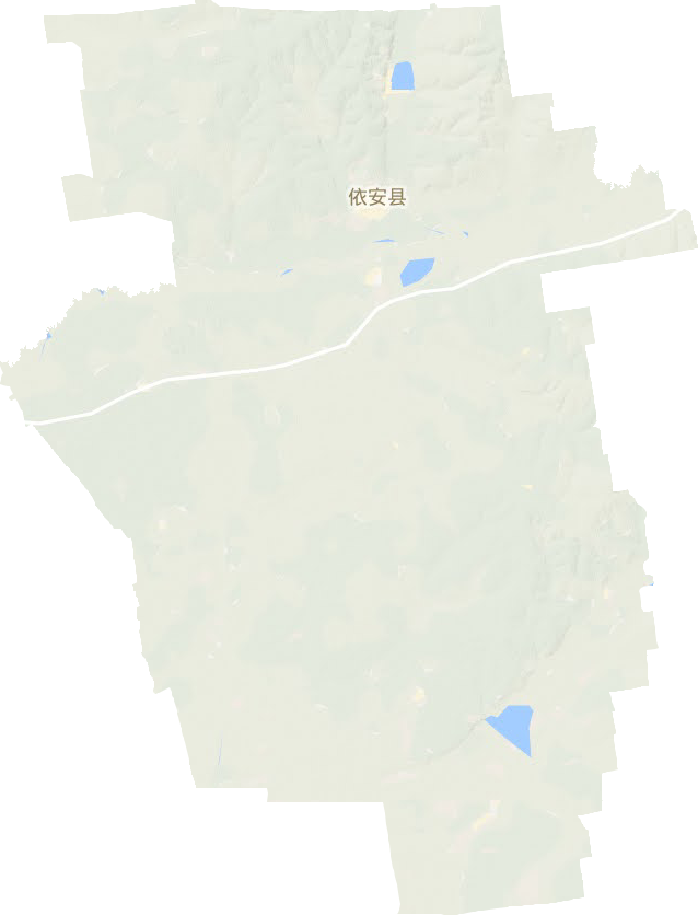 依安县地形地图