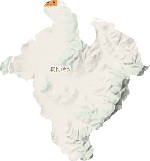 杨树岭乡地形地图