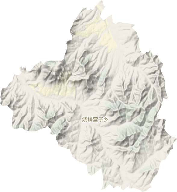 烧锅营子乡地形地图