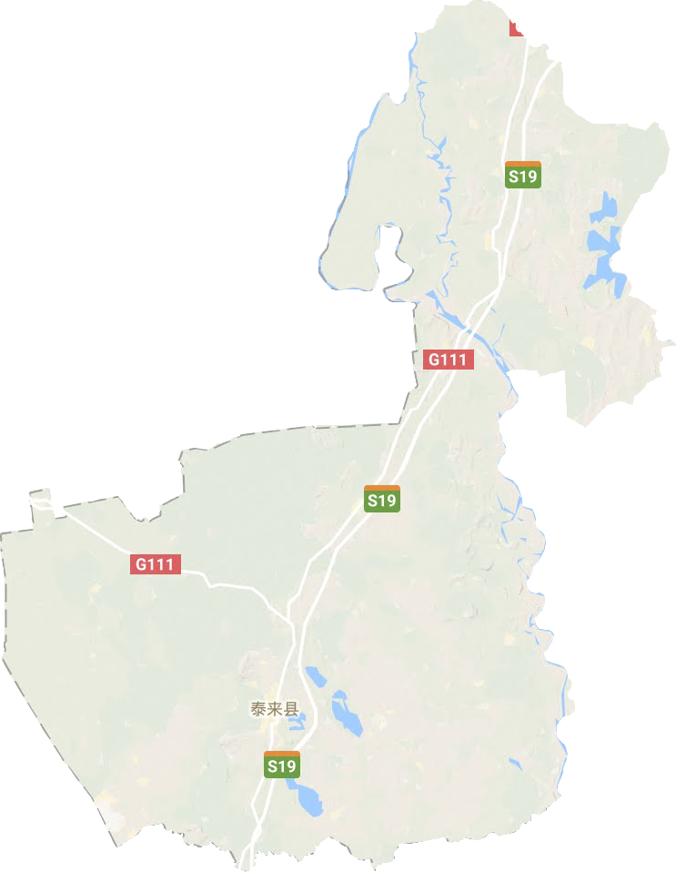 泰来县地形地图