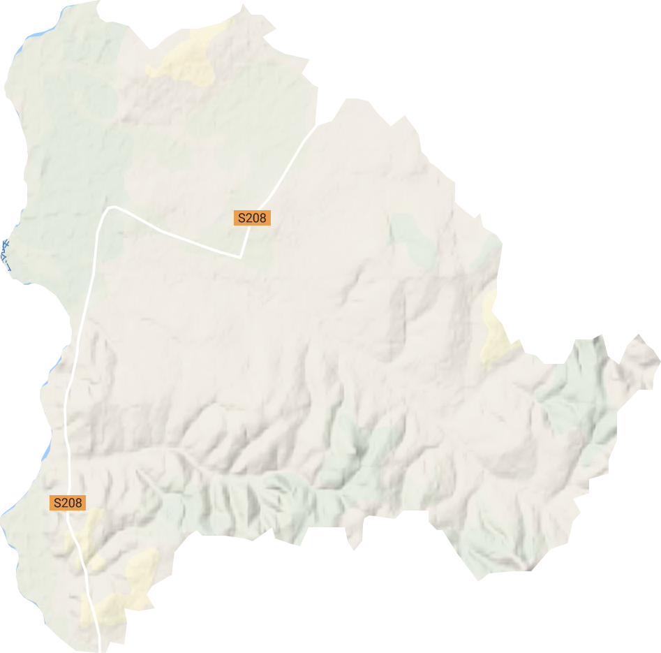 八家国营农场地形地图