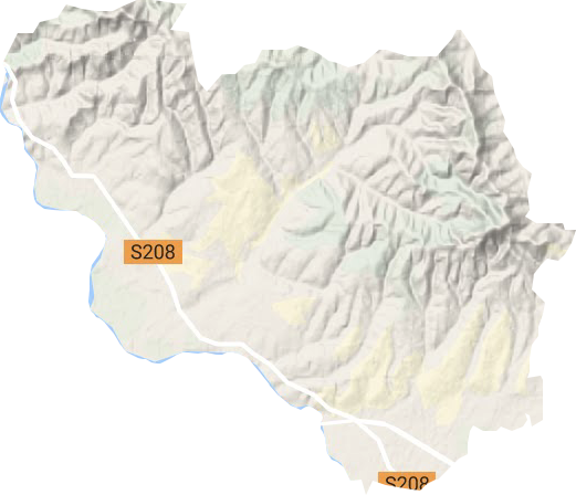 热水国营畜牧农场地形地图