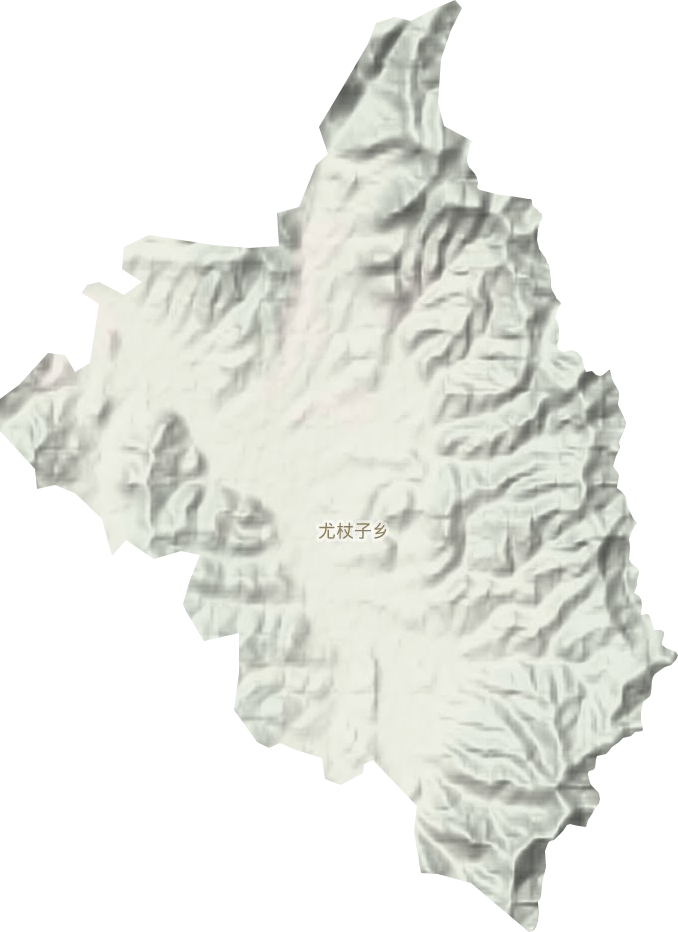 尤杖子乡地形地图