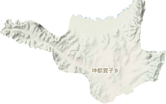 坤都营子乡地形地图