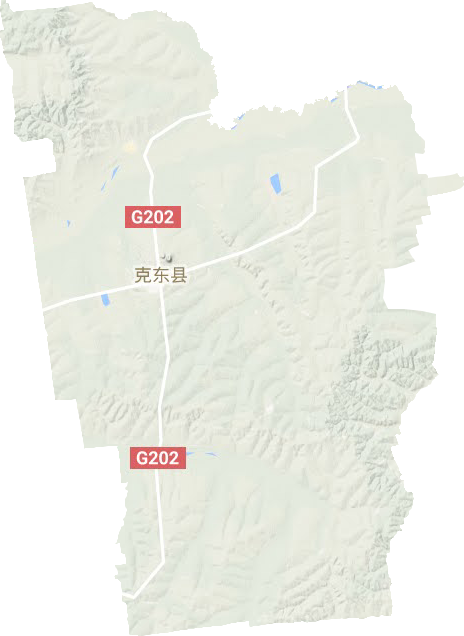 克东县地形地图