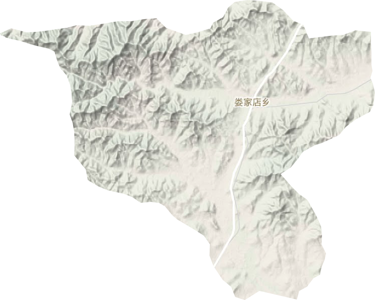 娄家店乡地形地图