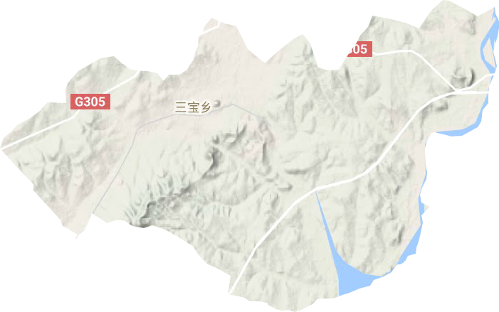 三宝乡地形地图