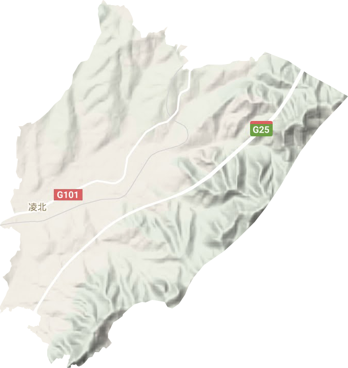 红山街道地形地图