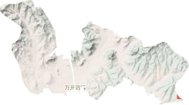 万元店镇地形地图