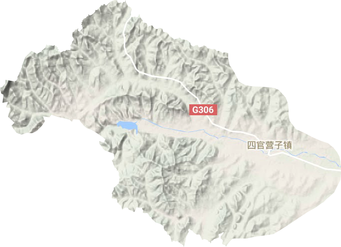 四官营子镇地形地图