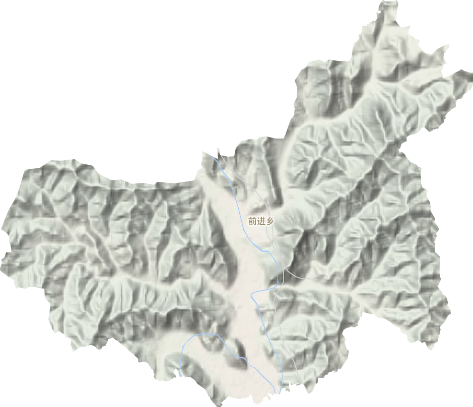前进乡地形地图