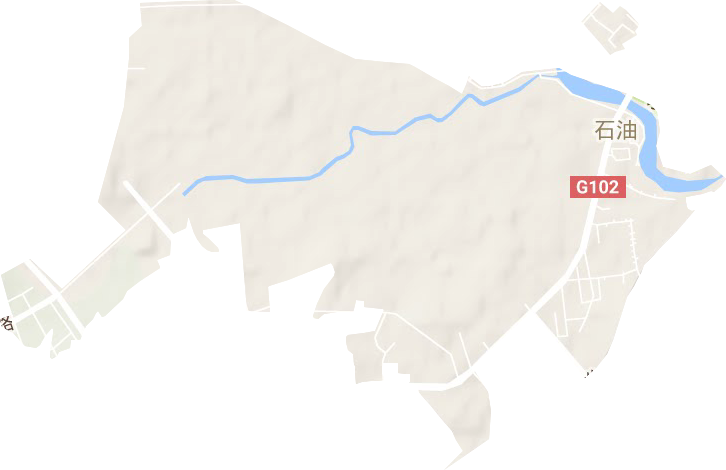 石油街道地形地图