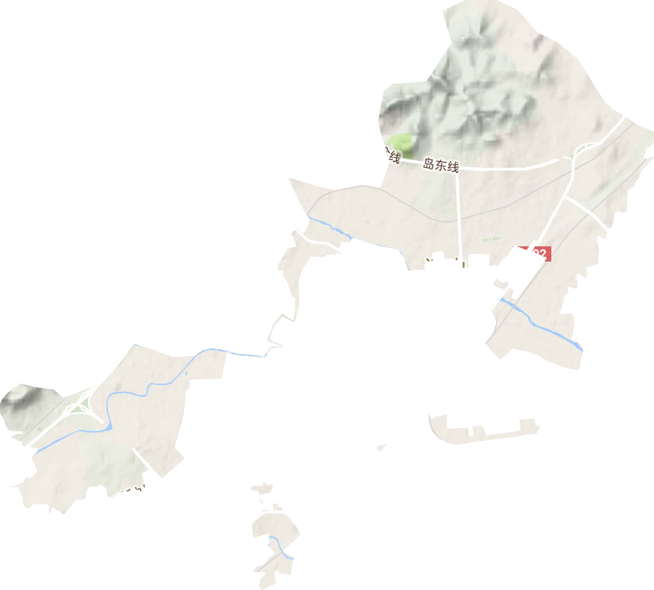 锦郊街道地形地图