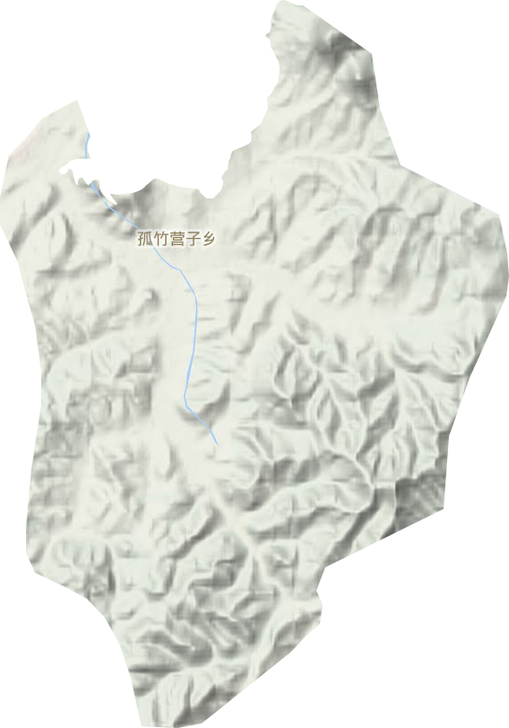 孤竹营子乡地形地图